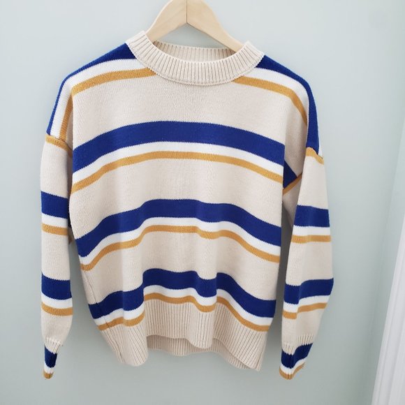 Striped crew neck sweater - Picture 2 of 5